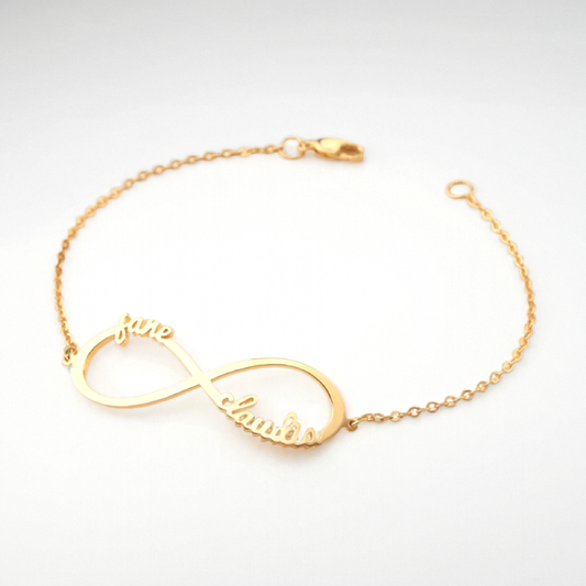 Personalized Infinity Bracelet with Multiple Names